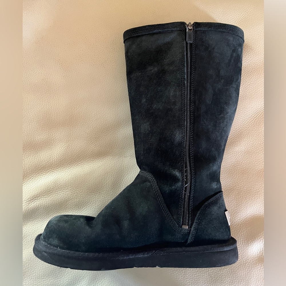 UGG SN 1890 Classic Tall black suede boots
